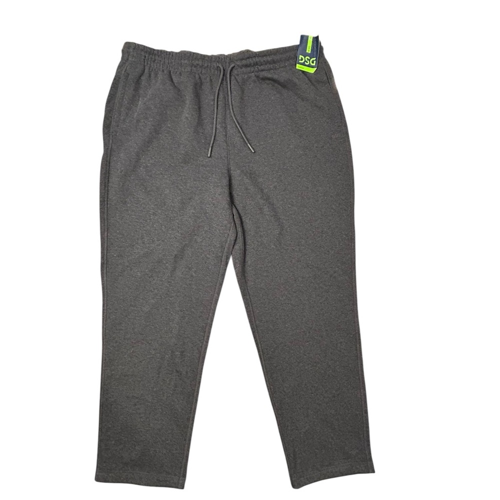 DSG Men's Fleece Straight Leg Charcoal Athletic Joggers‎ NWT 2XL Lounge Gym